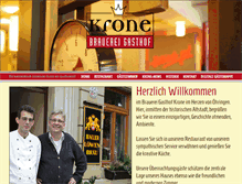 Tablet Screenshot of krone-oehringen.de